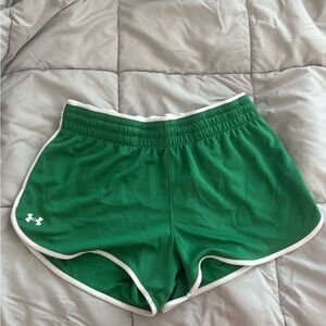 Under Armour Women's Emerald Green Athletic Shorts